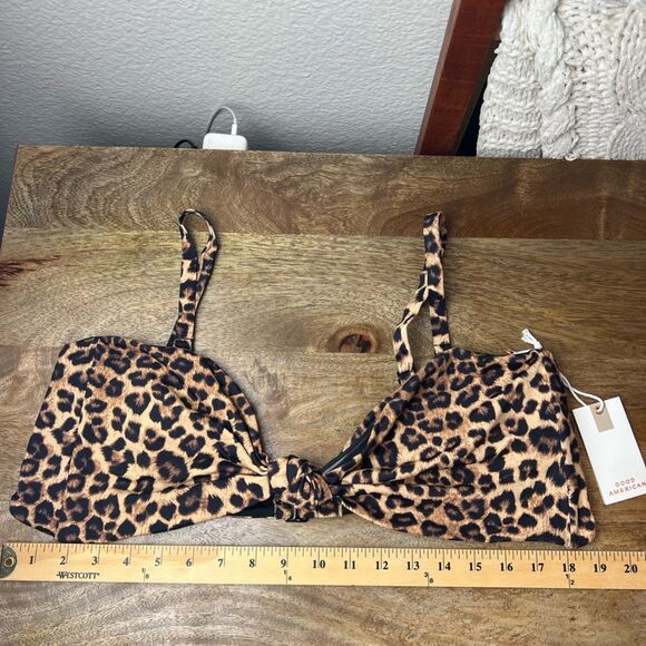 Good American leopard print bikini top 4xl - Picture 3 of 3